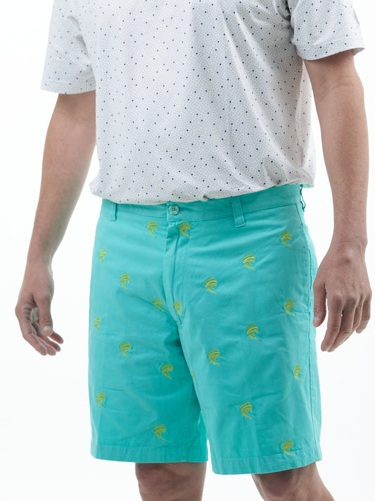 Green Gulf Logo Shorts